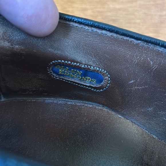 Allen Edmonds Manchester Black Leather Slip-On Tassel Loafers Men’s Size 9 B - Picture 10 of 13